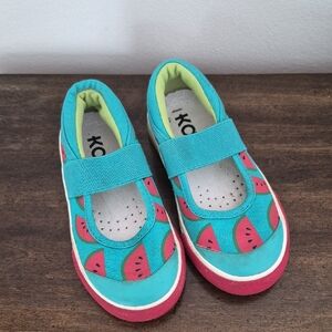 See Kai Run Rare Canvas Watermelon MaryJanes